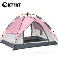 Tenda automatica da campeggio all'aperto rosa e verde da 4 kg